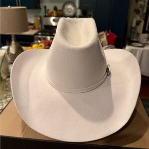 Bailey 5X Lightning Cowboy Hat, Wool Felt, White, Size 6 7/8. Never Worn.